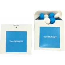 Flip Lid Cardboard Box with Choc Beans 50g